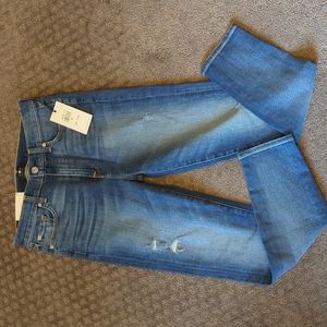 NWT! 7 for all mankind women's jeans.  High waist ankle skinny.  Size 28